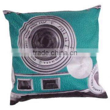 3D Camera Print Cushion Cover Plush Sofa Bedding Decor Throw Pillow Case