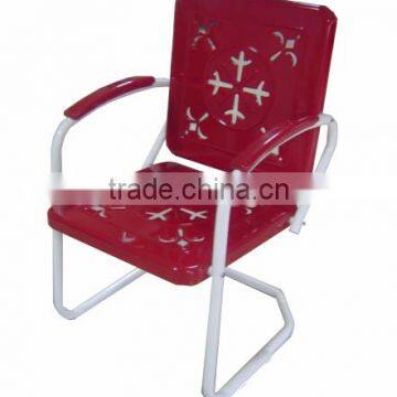 [Super Deal]New Retro Metal Patio Chair