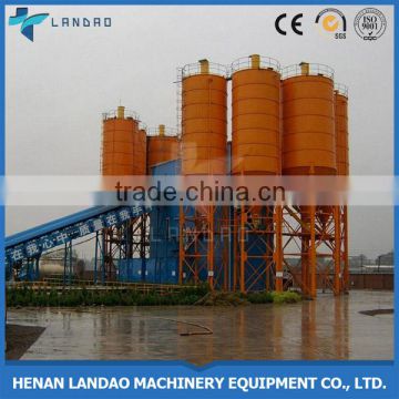 High Efficiency HZS180 continuous belt conveyor concrete batching plant