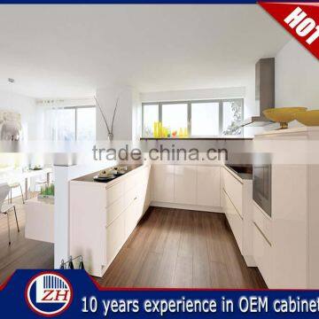 Latest Modern White High Gloss Lacquer Cheap Kitchen Cabinets in High Quality