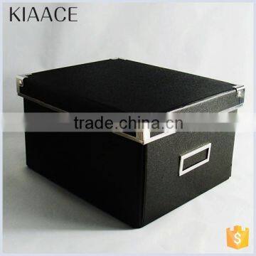 Hot selling cardboard paper black candy storage box