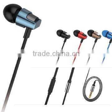 2016 special design earbuds in-ear wired headset with mic earphone use for PC, mobile phone custom logo OEM accepted