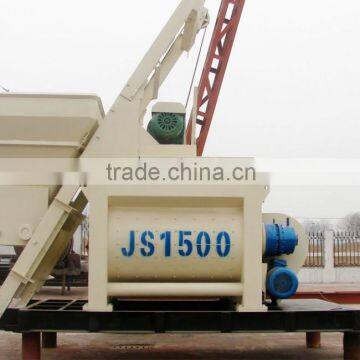 Used Widely JS1500 Twin Shaft Concrete Mixer, high efficiency hot selling