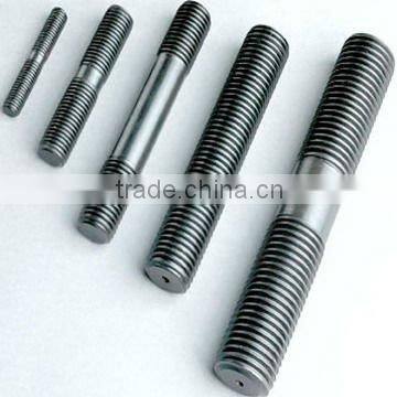 precision CNC parts steel double threaded bolts