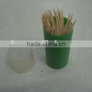 cheap plastic tube double point wooden and bamboo toothpick