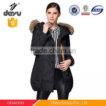 Long black winter jacket winter women biker jacket parka down blazer jacket