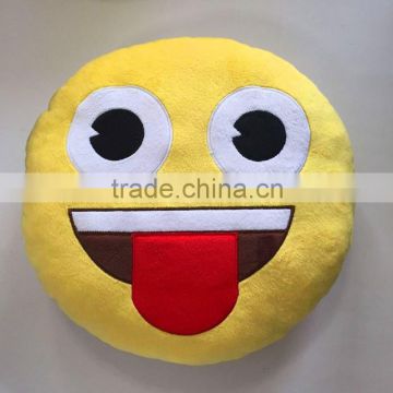 smiley emoji plush toy cushion