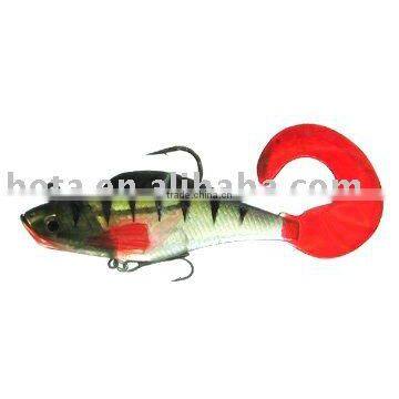 plastic fishing lure swimbait imbeded lead and hook shad bait