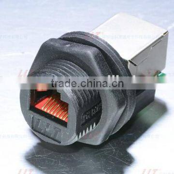 LLT front panel mount RJ45 transformer female to female RJ45 socket