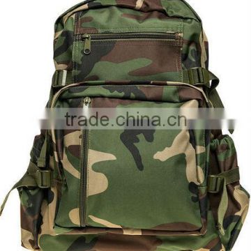 wholesale camo printed polyester miltary backpack bag