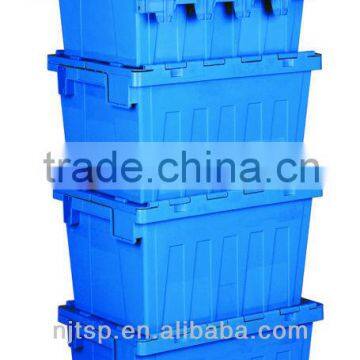 Attached lid plastic containers