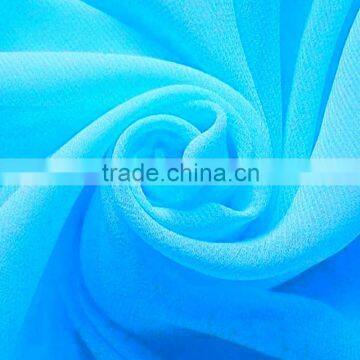 soft thin polyester 75D Crepe Chiffon Fabric