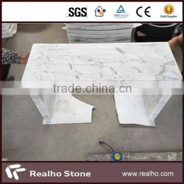 carrara White marble stone bench