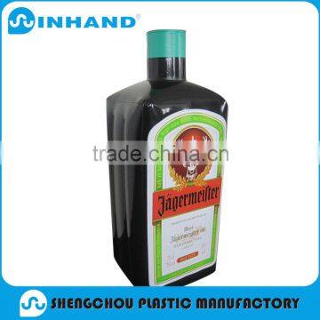 Factory EN71-1-2-3,ASTM Black PVC Inflatable gaint beer bottle