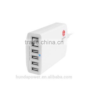 China Factory 5-6 Port Intelligent Usb Travel Charger 12A photo-3