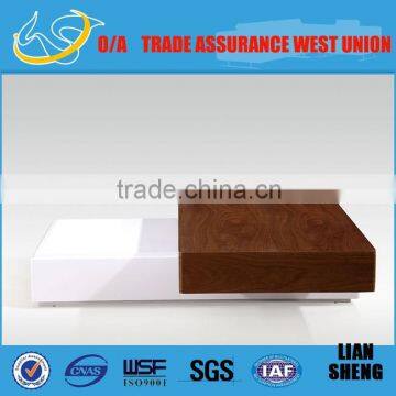 Walnut High gloss Wooden Coffee table, Multifuntion coffee table CH2010#