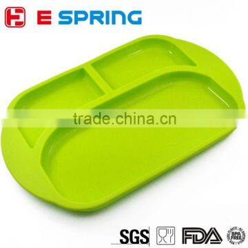 Baby Kids Dinnerware Food Bowl Silicone 3 Compartment Food Container