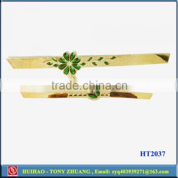 Gold Plating Flower Shape TPU Shoe Strap Vamp Accessory HT2036B photo-3