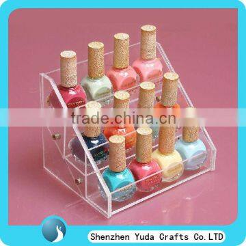 China supplier acrylic display stand for nail polish, custom cosmetic display for nail polish