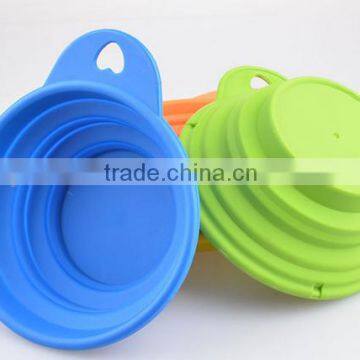 Pet bowl,durable Bowl & Feeder Type silicone folding dog bowl