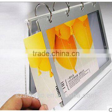 custom PVC acrylic photo calendar stand wholesale