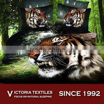 forest king tiger pattern 3d print bedding sets duvet cover set