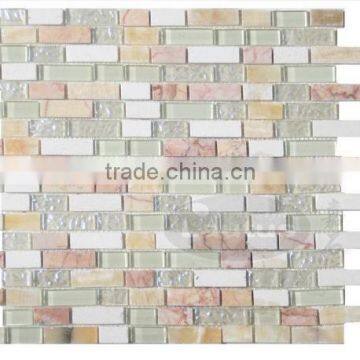 Chinese most popuar marble Mosaics :MS-BR-CRDHOWMGS