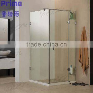 Prefabricated Tempered Glass Sheet Withstand High Temperature Design For Glass Shower Enclosure
