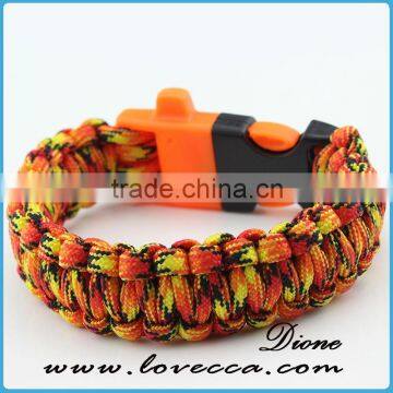 Mix Color Military Color Bracelet 3 Color Paracord Bracelet With Logo photo-3