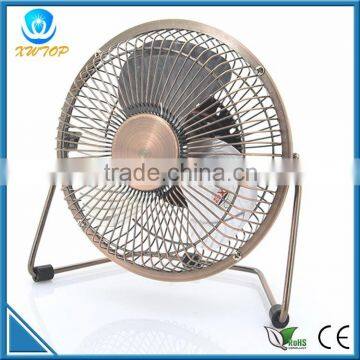 Bronze 6 Inch metal usb mini fan