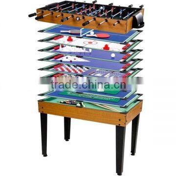 Factory promotion 20 in 1 multi games table Soccer table, table tennis table, push hockey table, bowling , shuffleboard, chess,