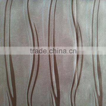 Fashion Wave Line Design Fleece Base Blackout Jacquard Curtain Fabric