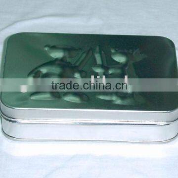 Rectangular tin box, Chocolate box