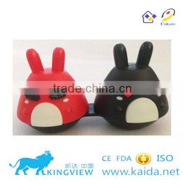 Hot Seller Ningbo Kaida New Simple Model Contact Lens Dual Case Solution Holder Glasses Double Boxes photo-3