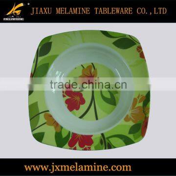 square melamine ware soup plate