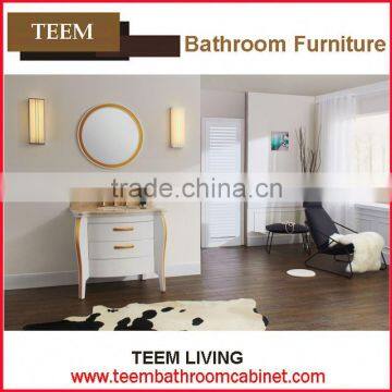 Teem home bathroom furniture Oval bathroom mirror with light eco-friendly kitchen cabinet door