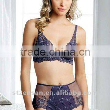 fancy mesh lace bra and panty hot sexy bra style