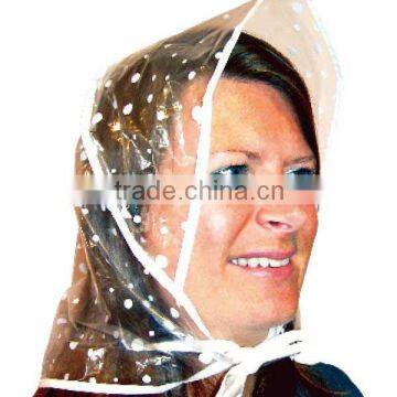 Waterproof pe Rain Hat/rain Hood/rain Bonnet photo-3