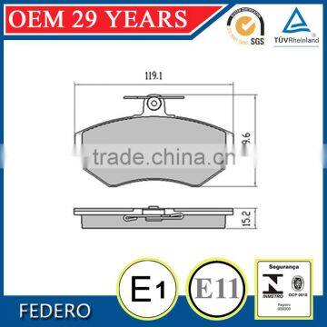 non-asbestos brake pad metallic ceramic NAO