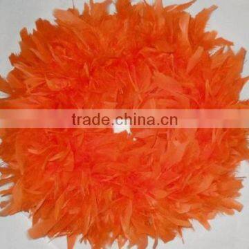 Feather Wreath - Christmas Wreath - Orange Wreath