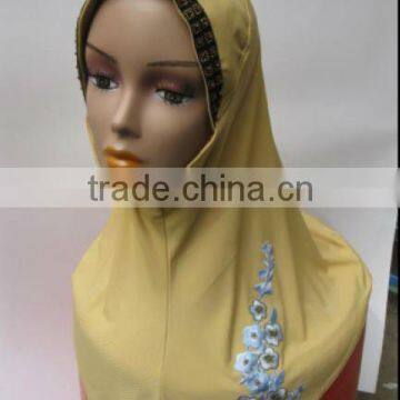 OEM- Malaysia Scarf Arab Hijab Muslim Scarves Embroidered TA002#
