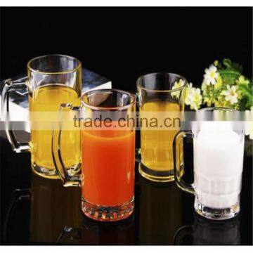 Promotional Custom Design Tall Glass Beverage/Glass Beer Mug With Handle photo-5