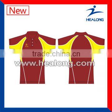 oem polo shirt ,best quality polo shirt , red and yellow polo