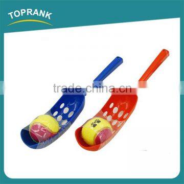 Hot sale dog training toy custom color plastic dog ball thrower with ball
