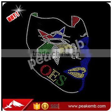 Custom Women Wholesale T-Shirt Iron on OES Rhinestone Transfer Motif Design