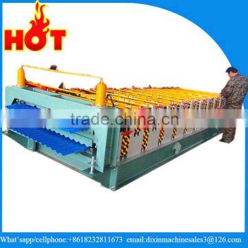 Double Layer Galvanized Metal Rooing Trapezoidal Sheet Wall Roll Forming Machine For Metal Sheet