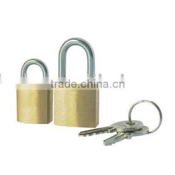 STEEL SHACKLE MINI BRASS PADLOCK