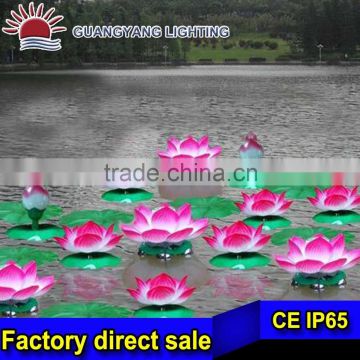 hotel led tall 1M fake flower high quality hall decoration light lotus