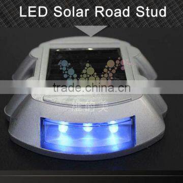 Aluminum Solar Power Blue Led Flashing Light Reflective Road Stud photo-2