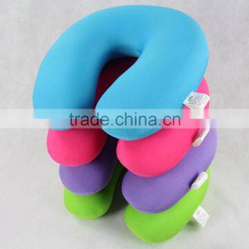 Total Solid Color Horse Shaped Neck Pillow,with Microbeads Filling photo-2